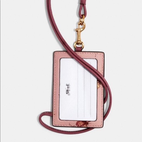 Coach Lanyard ID with Butterfly Print - Picture 5 of 5